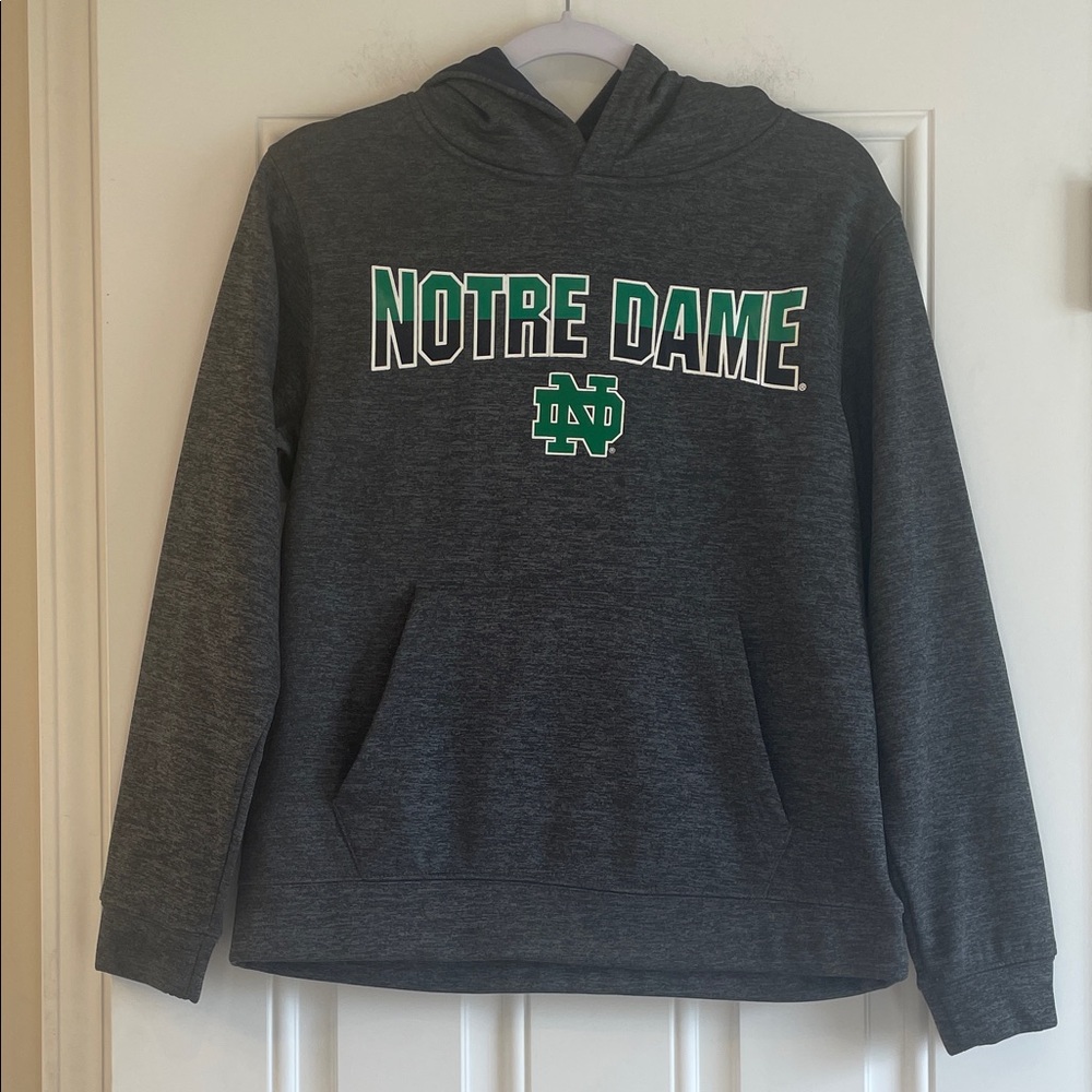 Campus Heritage Boys Notre Dame Grey Hoodie Sz L